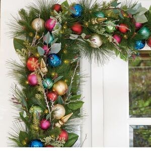 Grandin road all is bright 6ft cordless garland